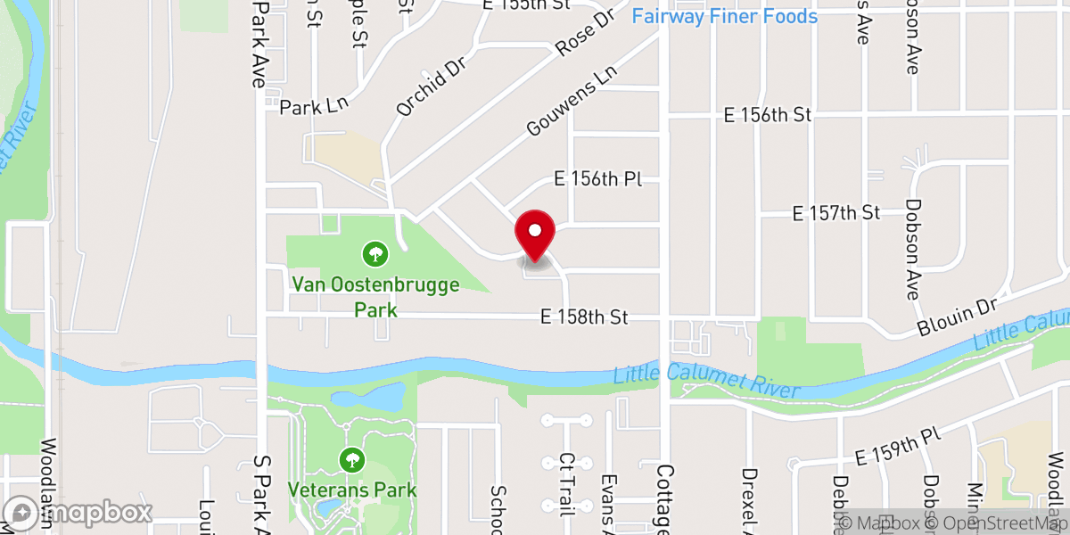 Map showing location of Chicago One Parish