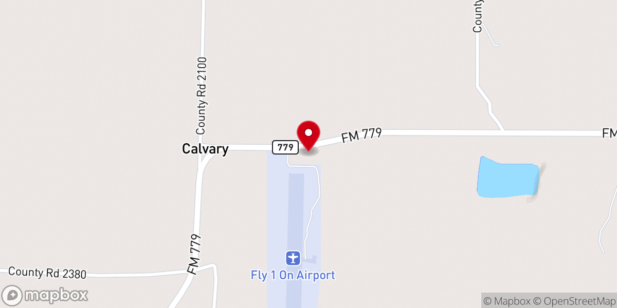 Map showing location of Calvary Church