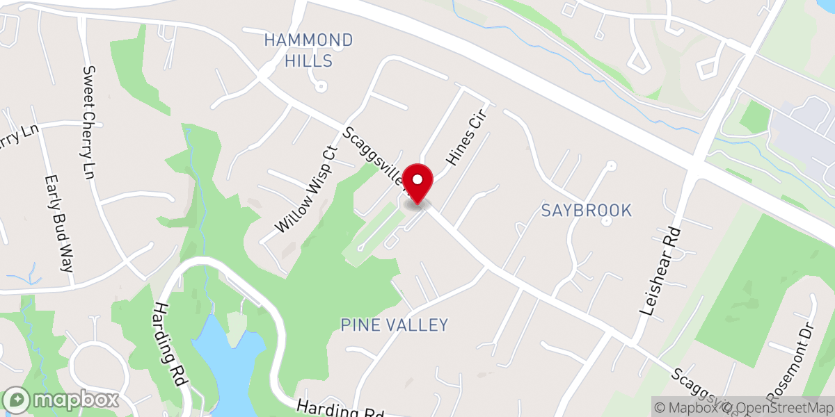 Map showing location of Emmanuel United Methodist Church