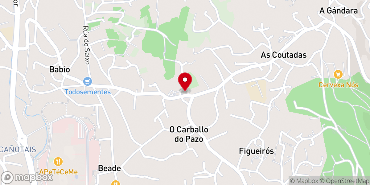 Map showing location of Iglesia de San Esteban de Beade