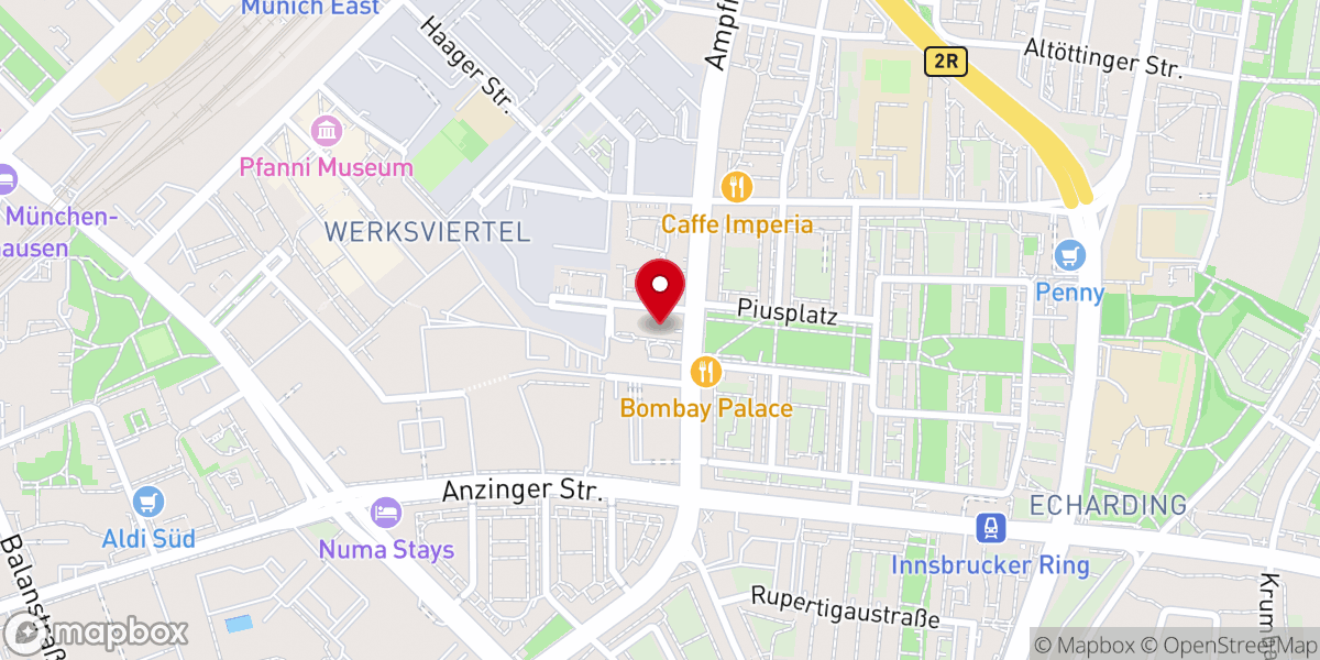 Map showing location of St. Pius