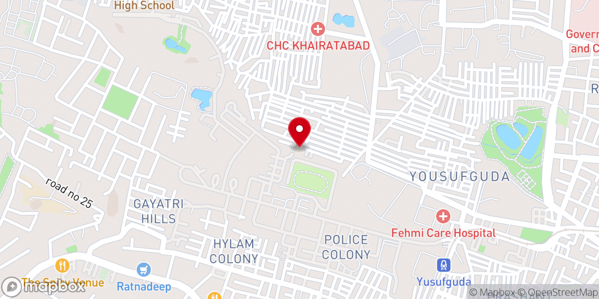 Map showing location of C.S.I St. Stephen's Church, Rahamath Nagar