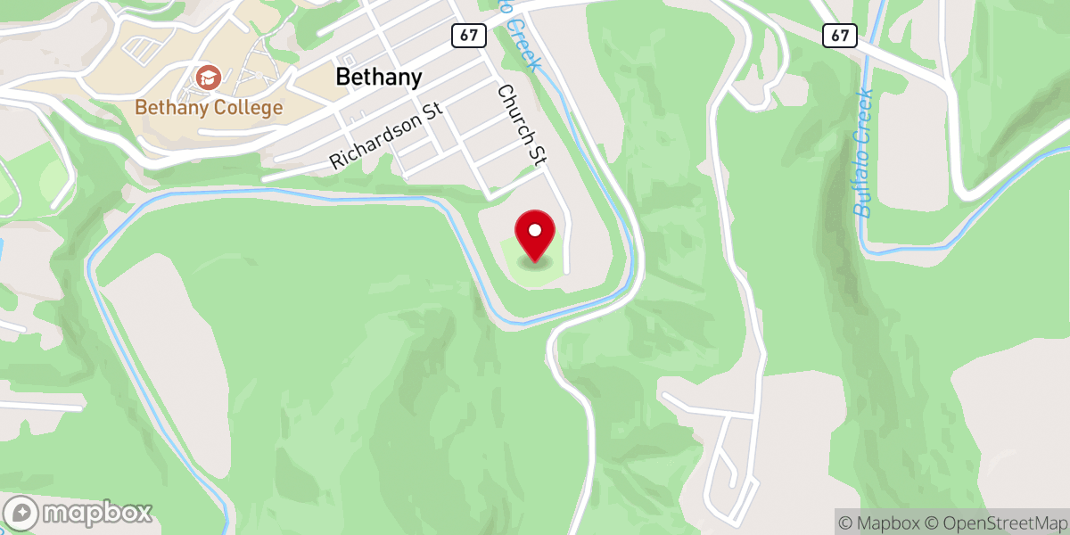 Map showing location of Bethany Park