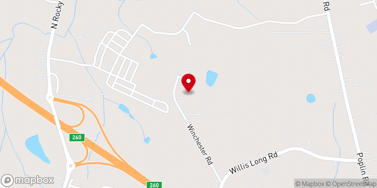 Map showing location of Mara Evangelical Church, NC