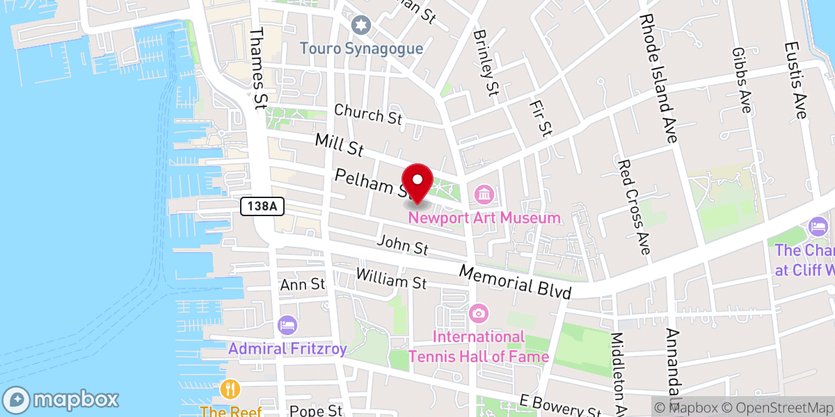 Map showing location of Channing Memorial Church
