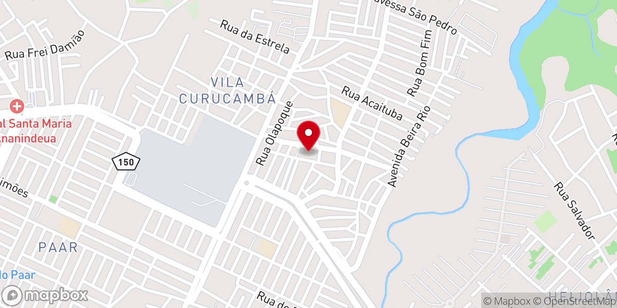 Map showing location of Paróquia Transfiguração do Senhor