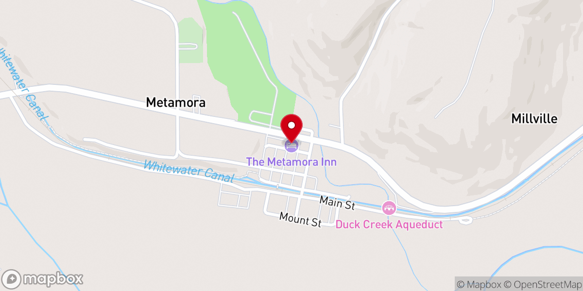 Map showing location of Metamora United Church
