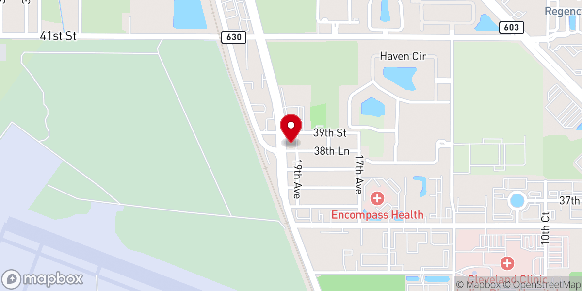 Map showing location of New Bethel African Methodist Episcopal Church