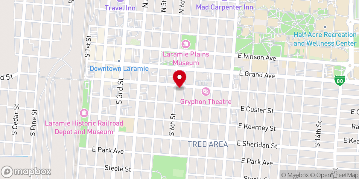 Map showing location of St. Paul's United Church of Christ