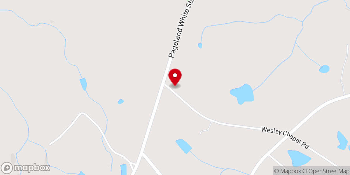 Map showing location of Wesley Chapel UMC