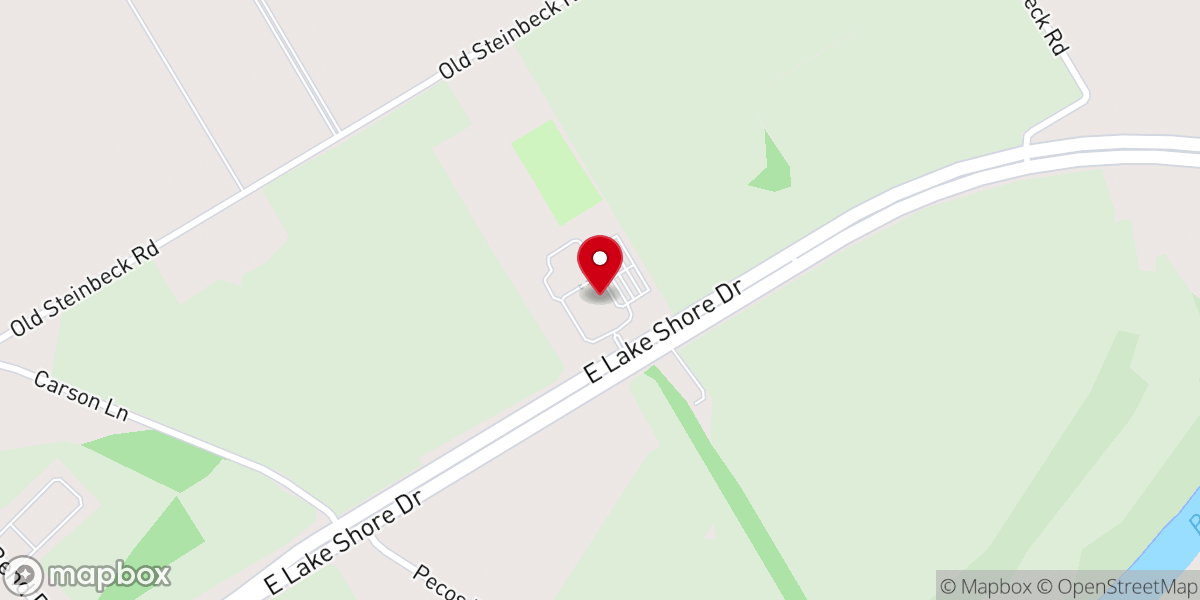 Map showing location of Parkview Baptist Church