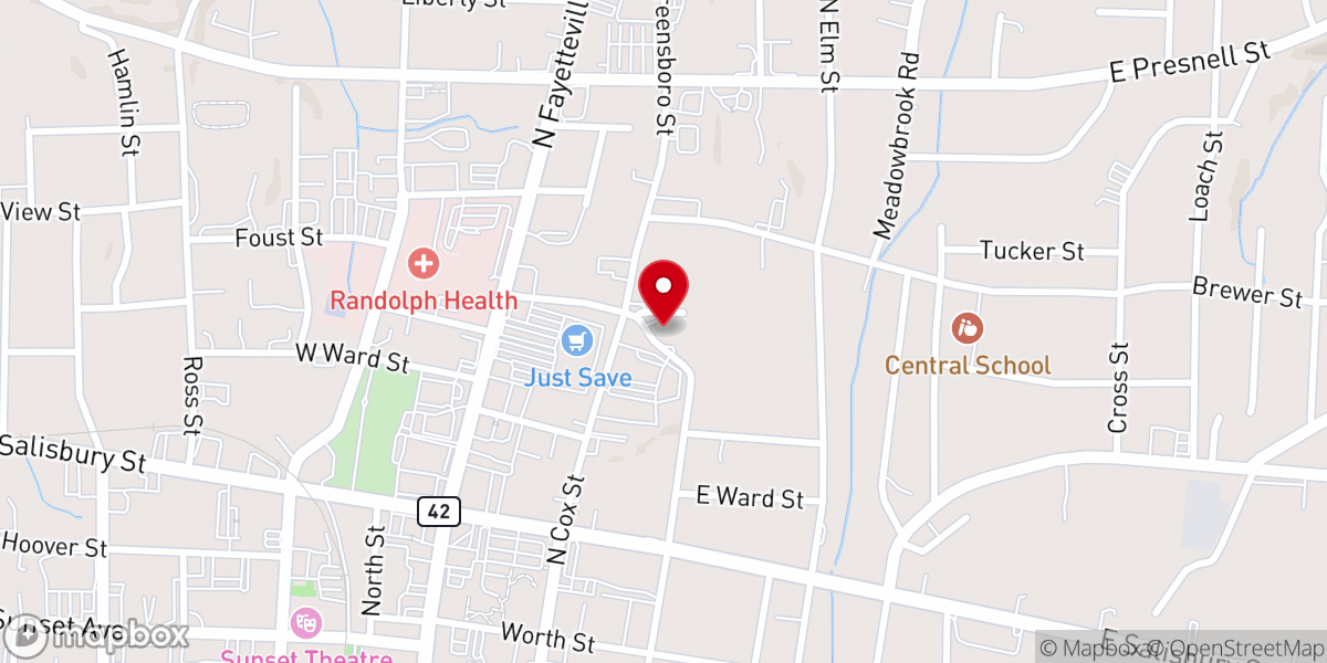 Map showing location of Mt Zion Holy Church