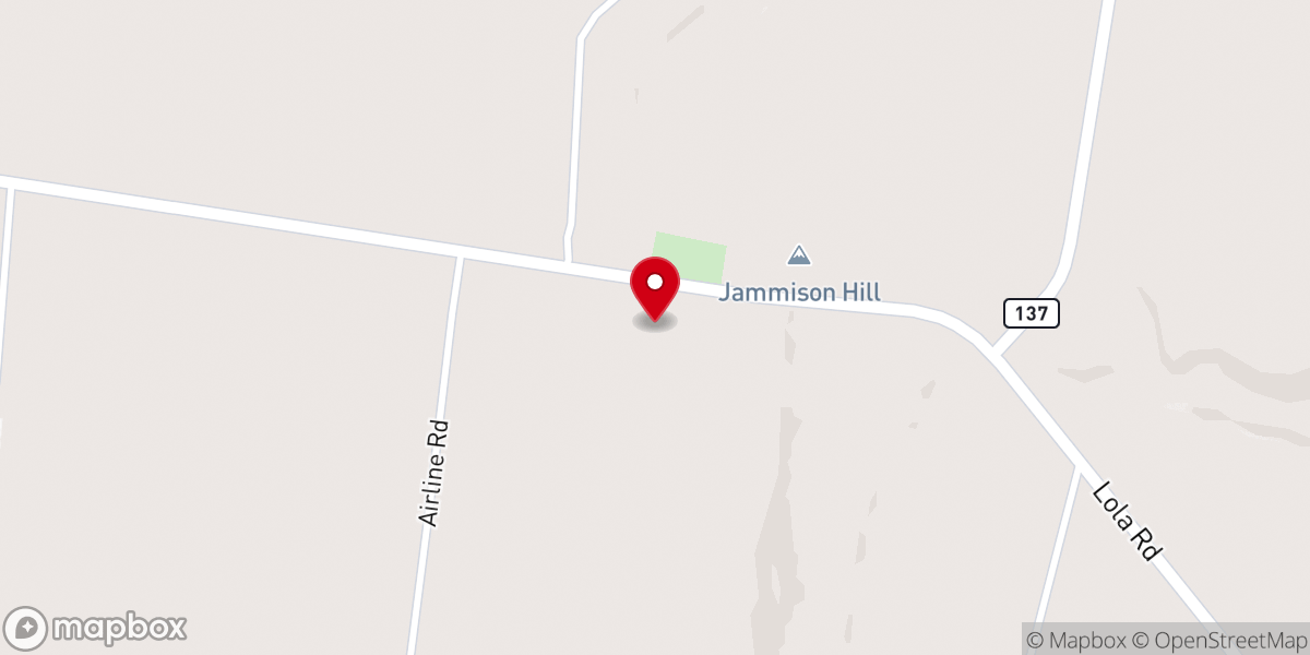 Map showing location of Bethel Methodist Church
