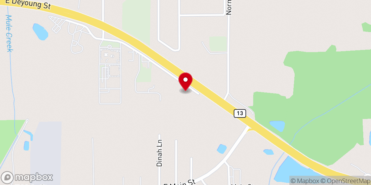 Map showing location of Church of Christ