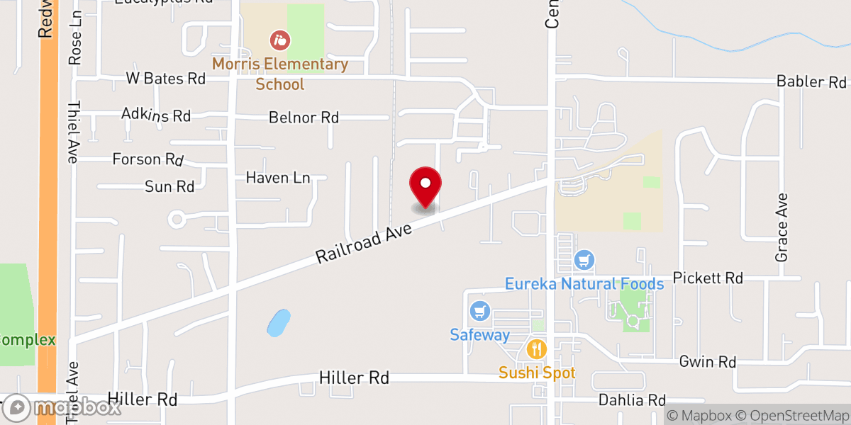 Map showing location of Living Water Church