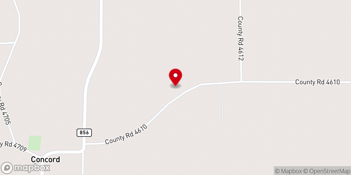 Map showing location of Martin's Chapel Nazarene Church