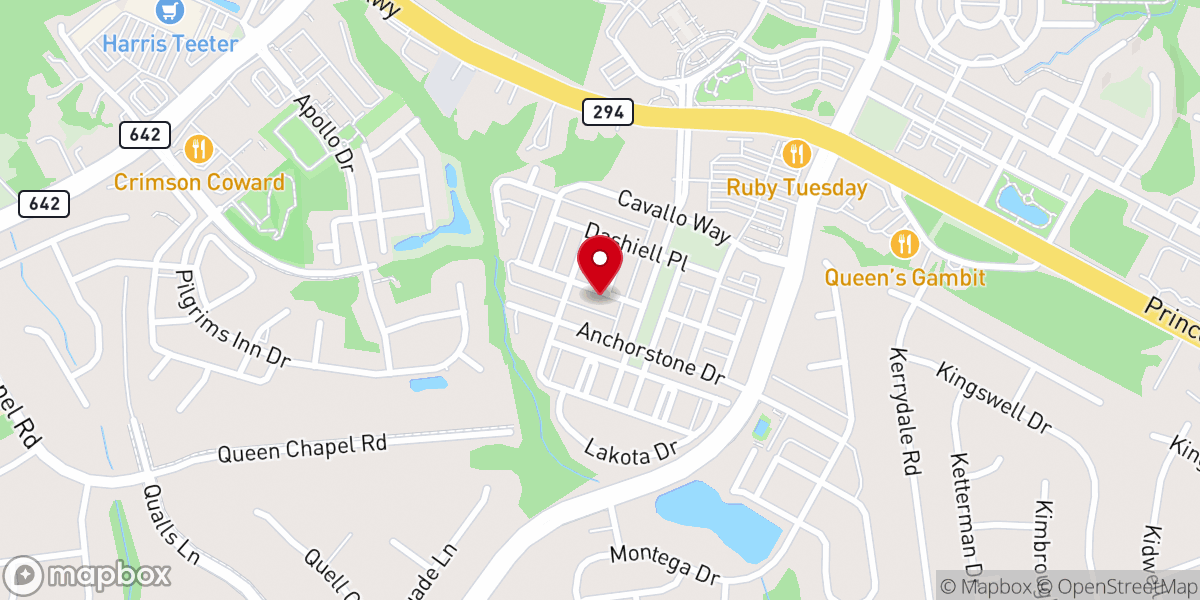 Map showing location of National Prayer Chapel
