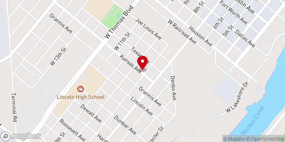 Map showing location of Carter Chapel CME Church