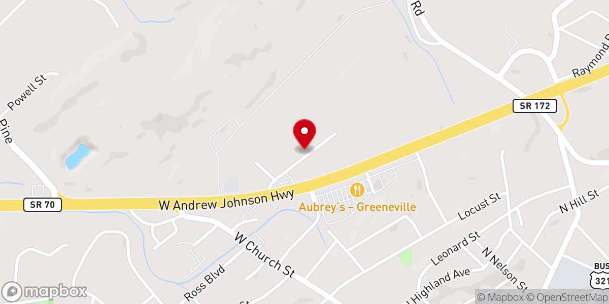 Map showing location of Kingsley Ave Free Will Baptist