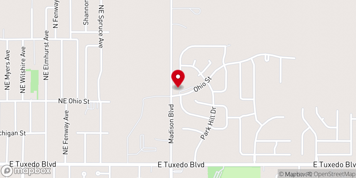 Map showing location of Legacy Church of Christ
