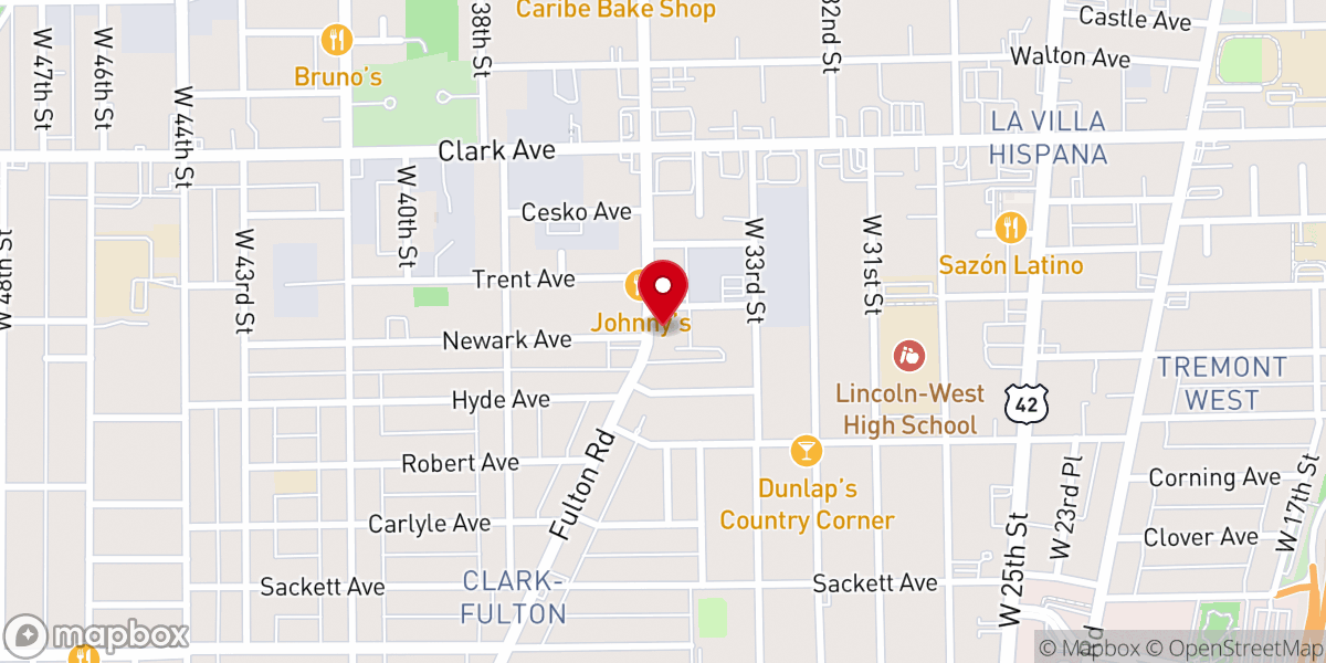 Map showing location of St. Rocco Parish