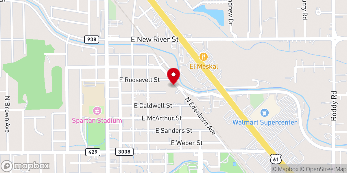 Map showing location of Country Kitchen Gonzales
