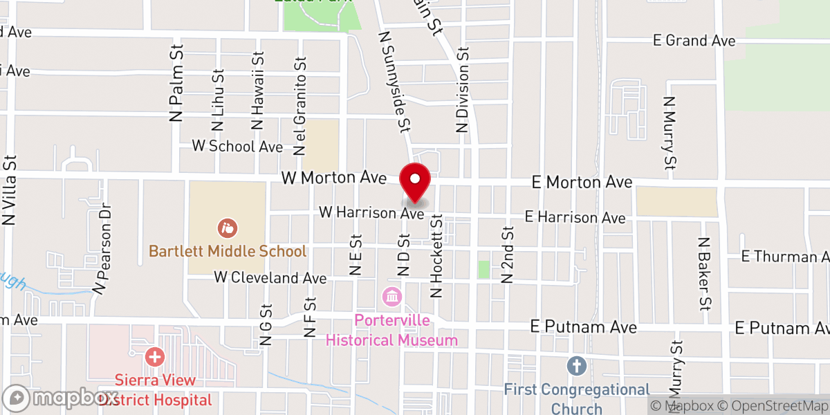 Map showing location of Church of the Covenant