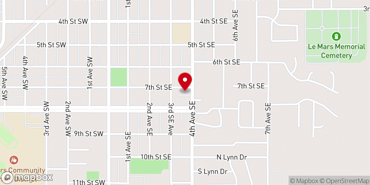 Map showing location of Calvin Christian Reformed Church