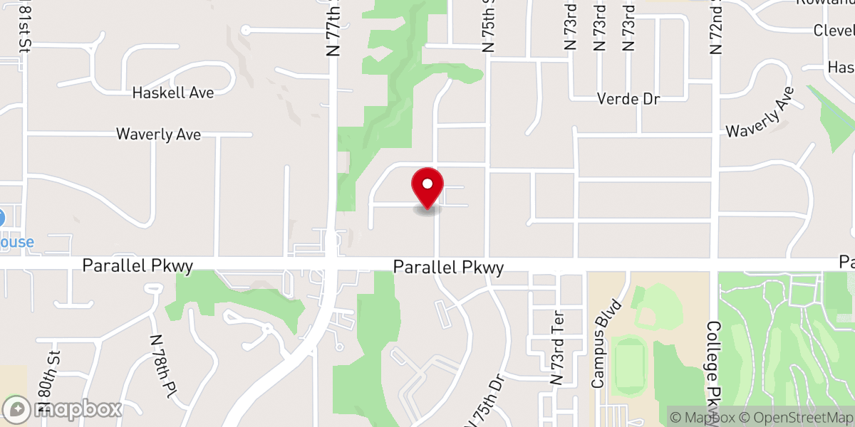 Map showing location of Covenant Baptist Church