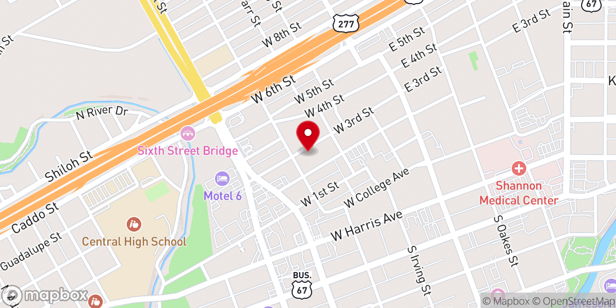 Map showing location of Greater Saint Paul AME Church