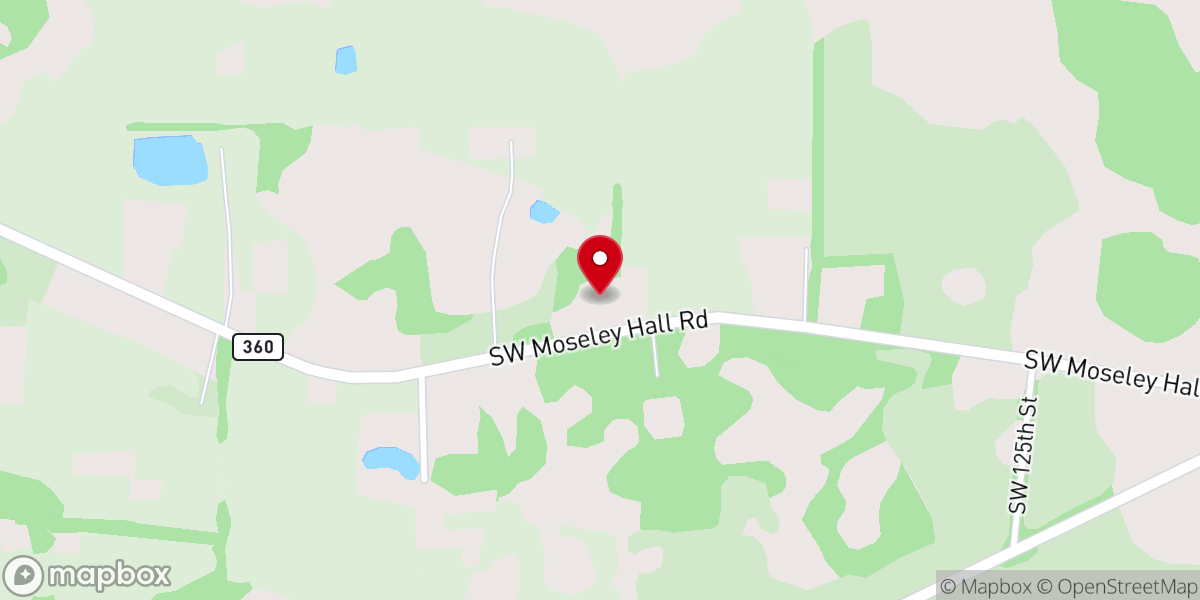 Map showing location of New Home Baptist Church