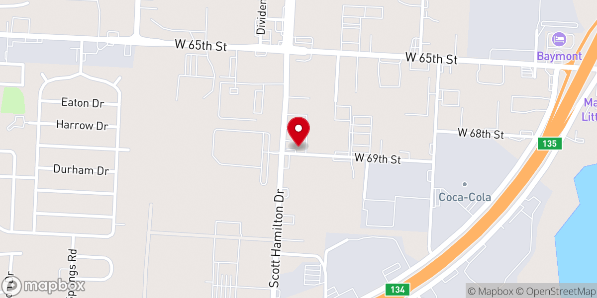 Map showing location of Living Truth Worship Center