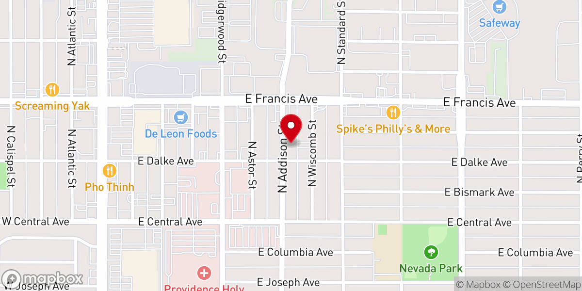 Map showing location of First Ukrainian Baptist Church