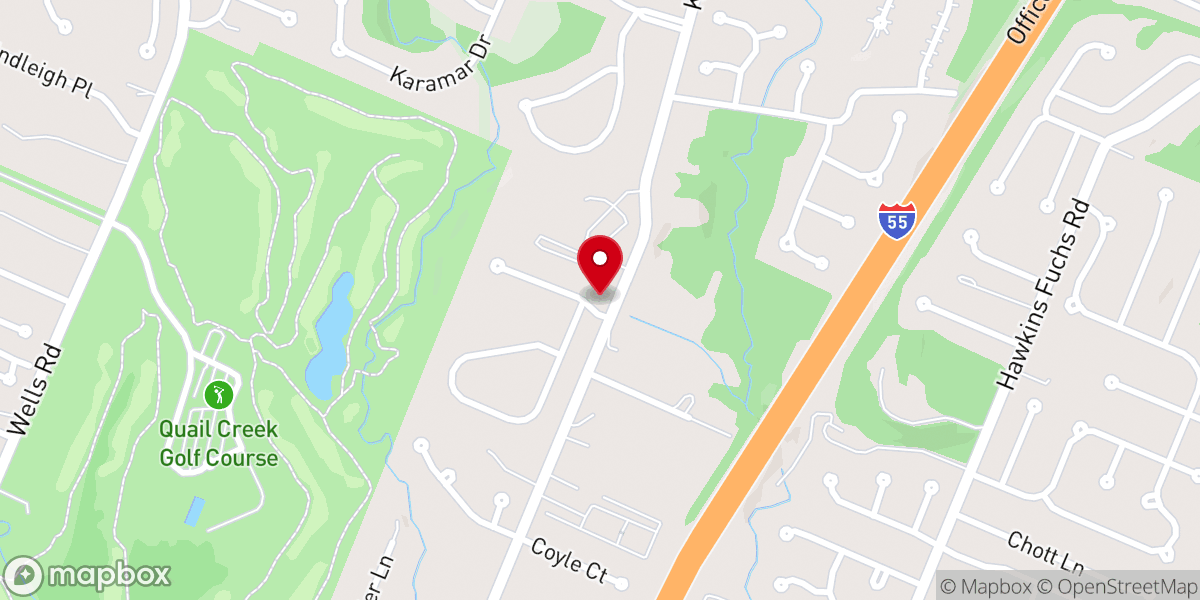 Map showing location of Mary Mother of the Church Parish Hall