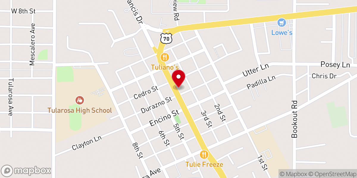 Map showing location of Catholic Church