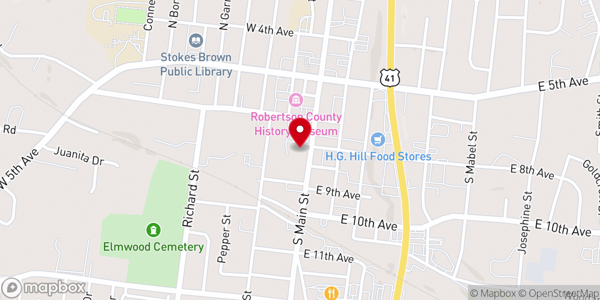 Map showing location of Faith Covenant Church