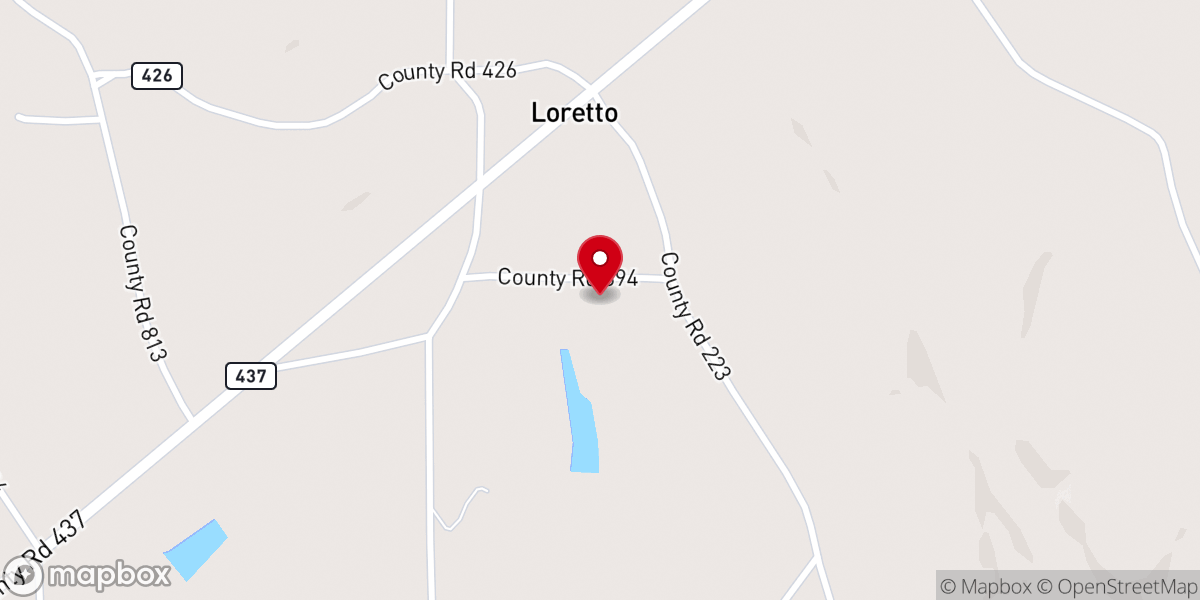 Map showing location of Valley Grove Church of Christ