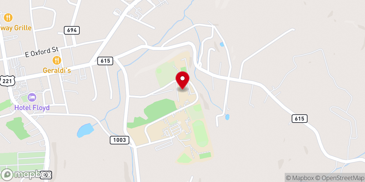 Map showing location of Streamline Church