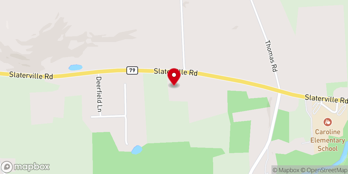 Map showing location of Brooktondale Baptist Church