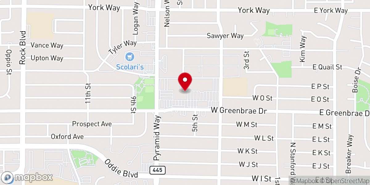 Map showing location of House of Blessings / Casa de bendición, Reno NV