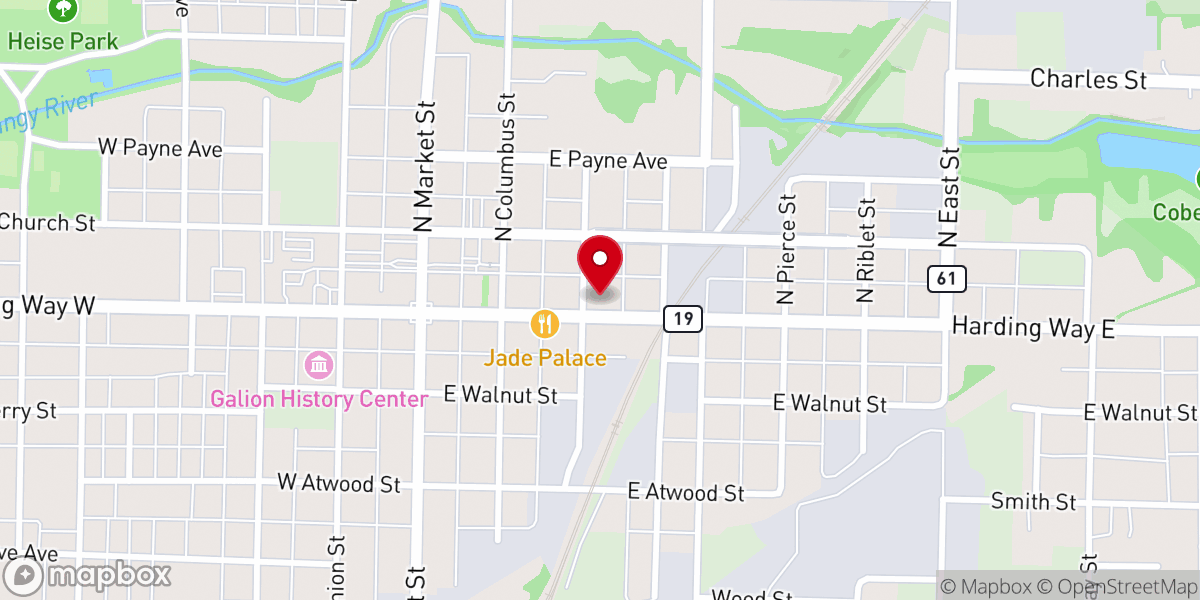 Map showing location of St. Joseph Convocation Center