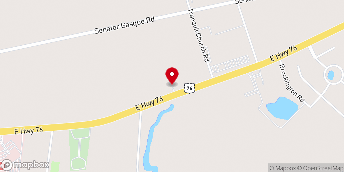 Map showing location of Yvonne Brantley Church, FNP-BC