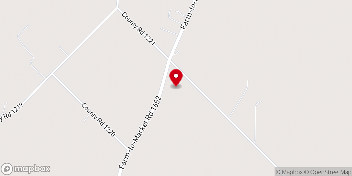Map showing location of East Center Baptist Church