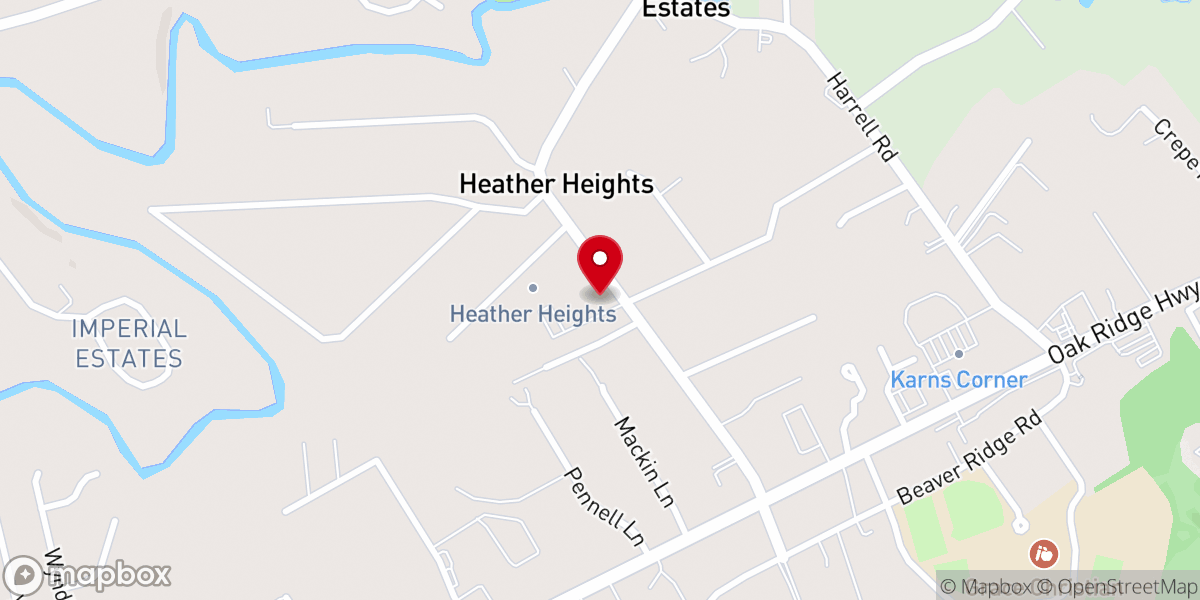 Map showing location of Center Faith Church