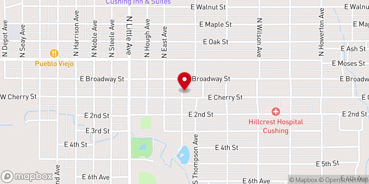 Map showing location of Our Redeemer Lutheran Church