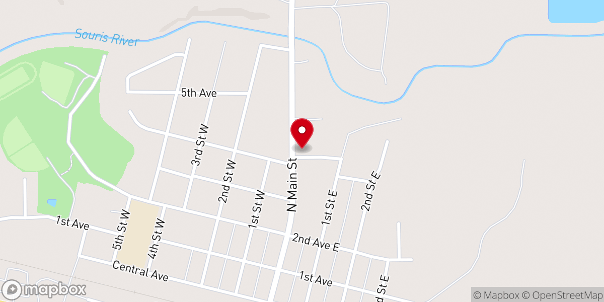 Map showing location of Oak Valley Lutheran Church