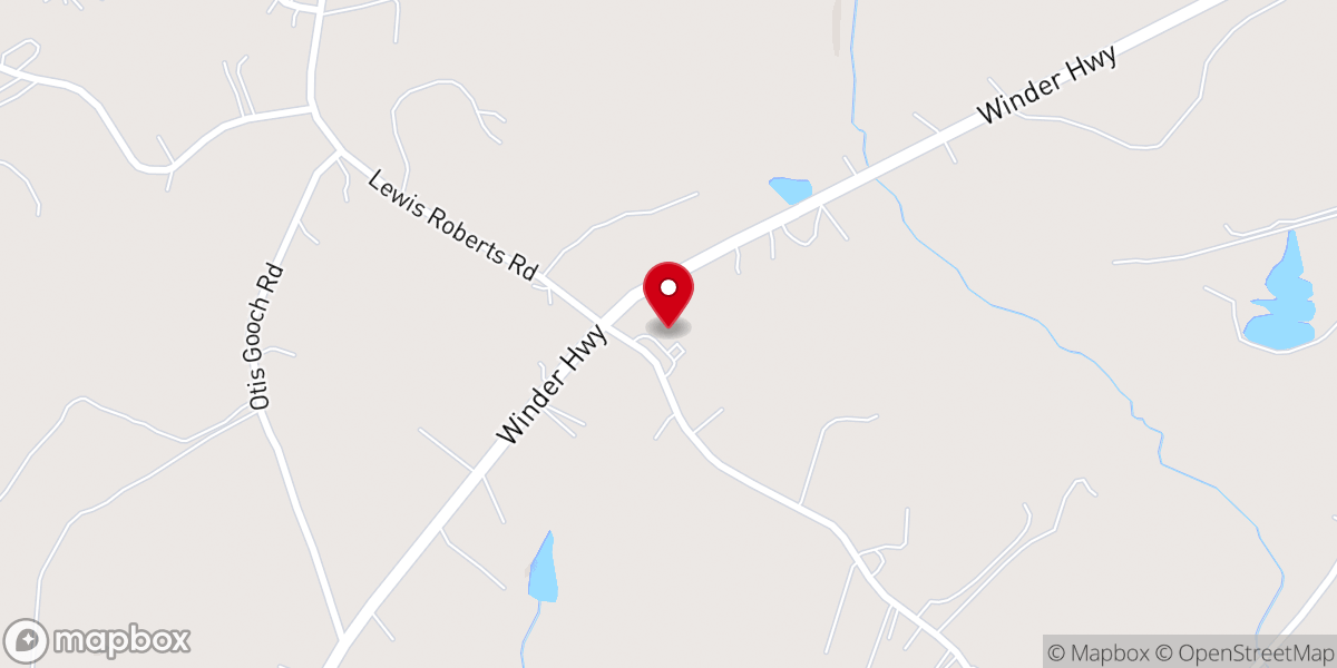 Map showing location of Maranatha Baptist Church