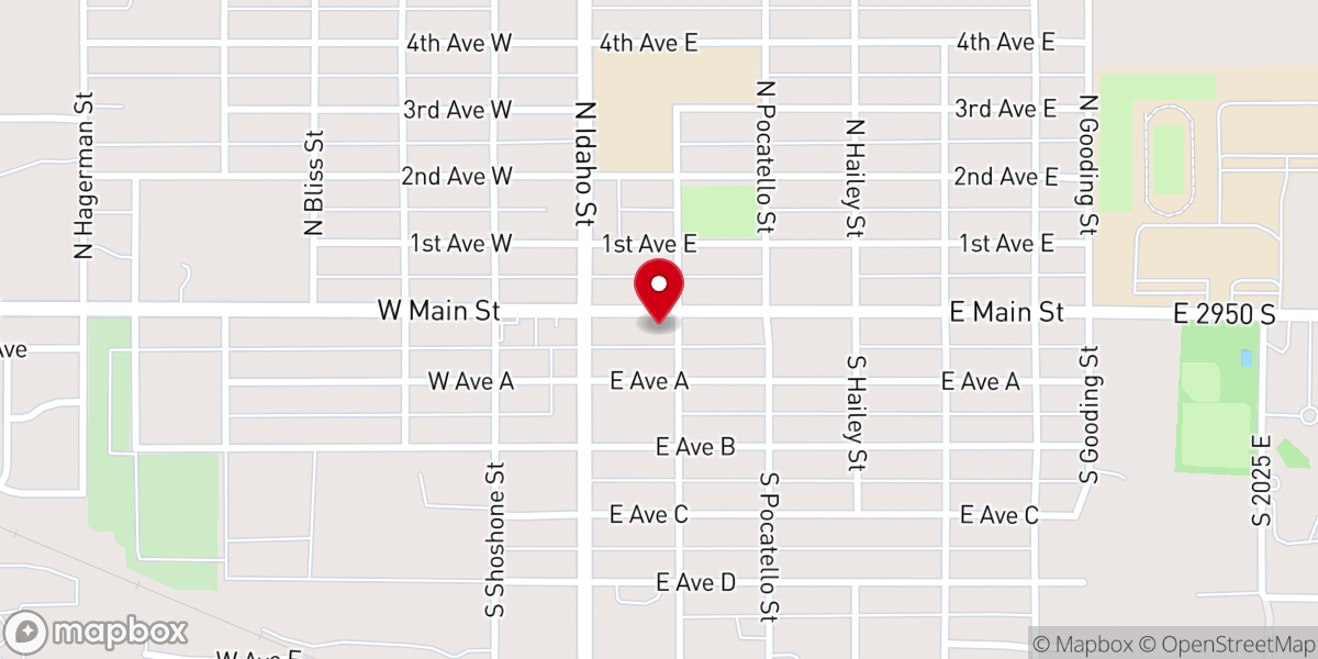 Map showing location of United Methodist Church