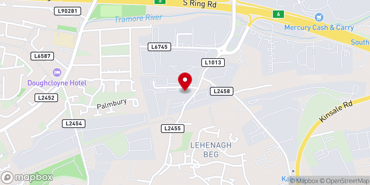 Map showing location of Calvary Cork