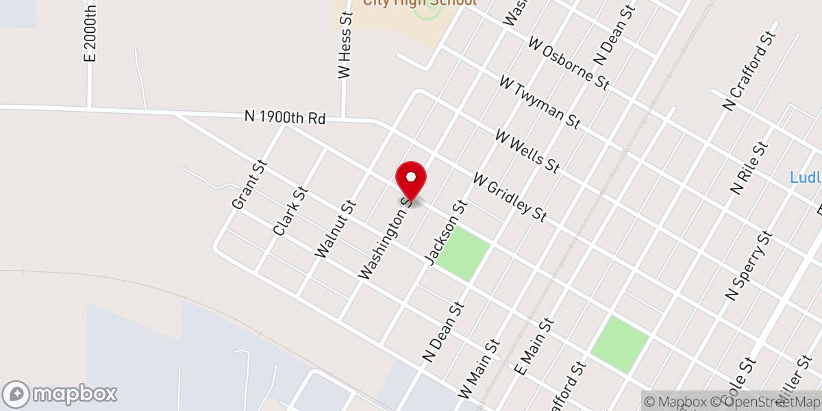 Map showing location of Saint Bernard Catholic Church